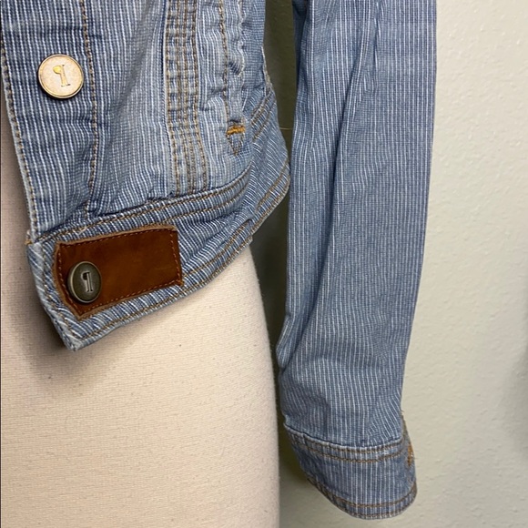 ANTHRO Blue Pilcro & The Letterpress Denim Coat XS - Picture 3 of 10